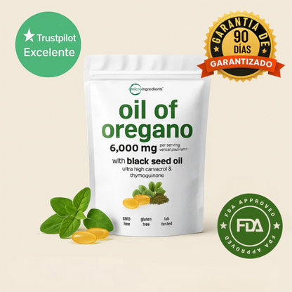 Aceite de Orégano en Capsula - Desintoxicación Profunda, Energía Máxima