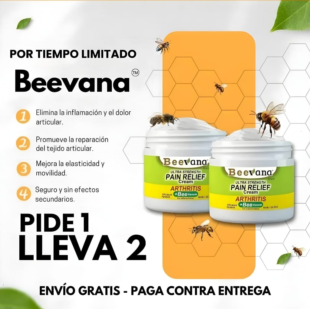 2x1 Beevana Crema para articulaciones y huesos